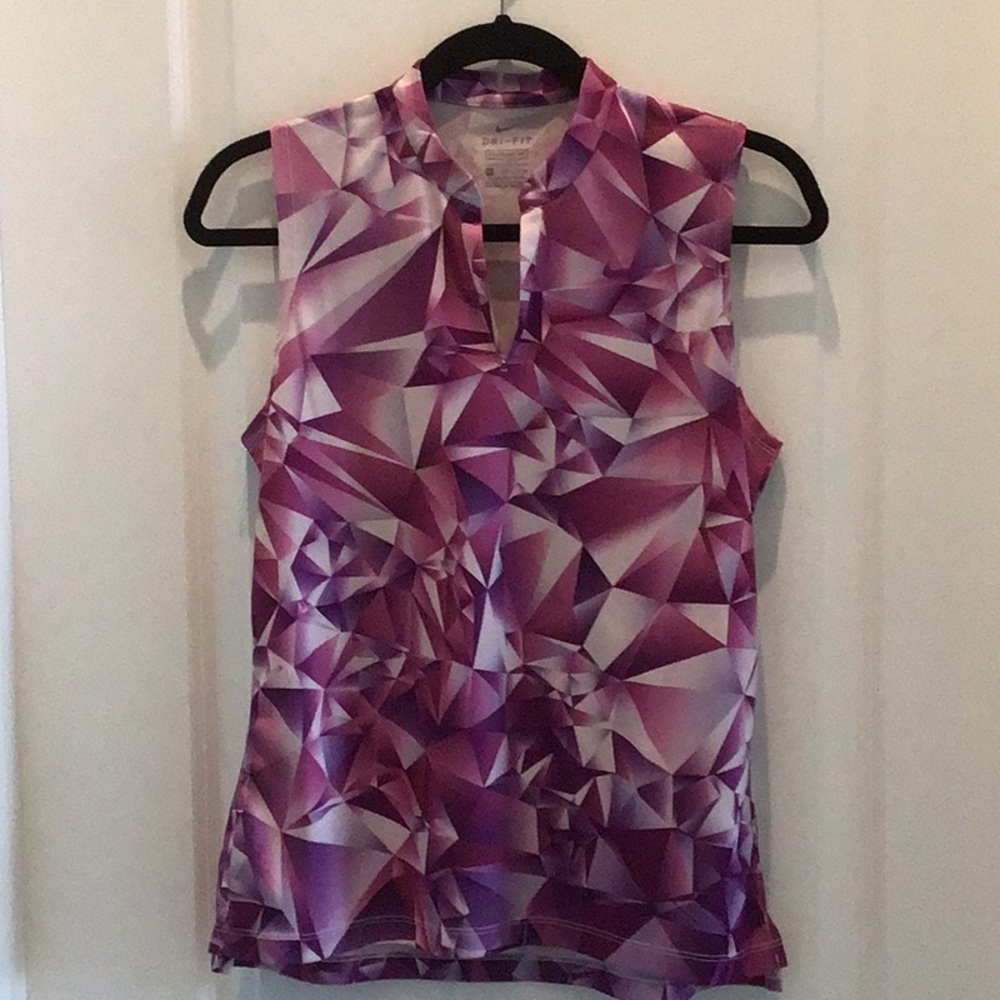 Pink/white Nike golf shirt